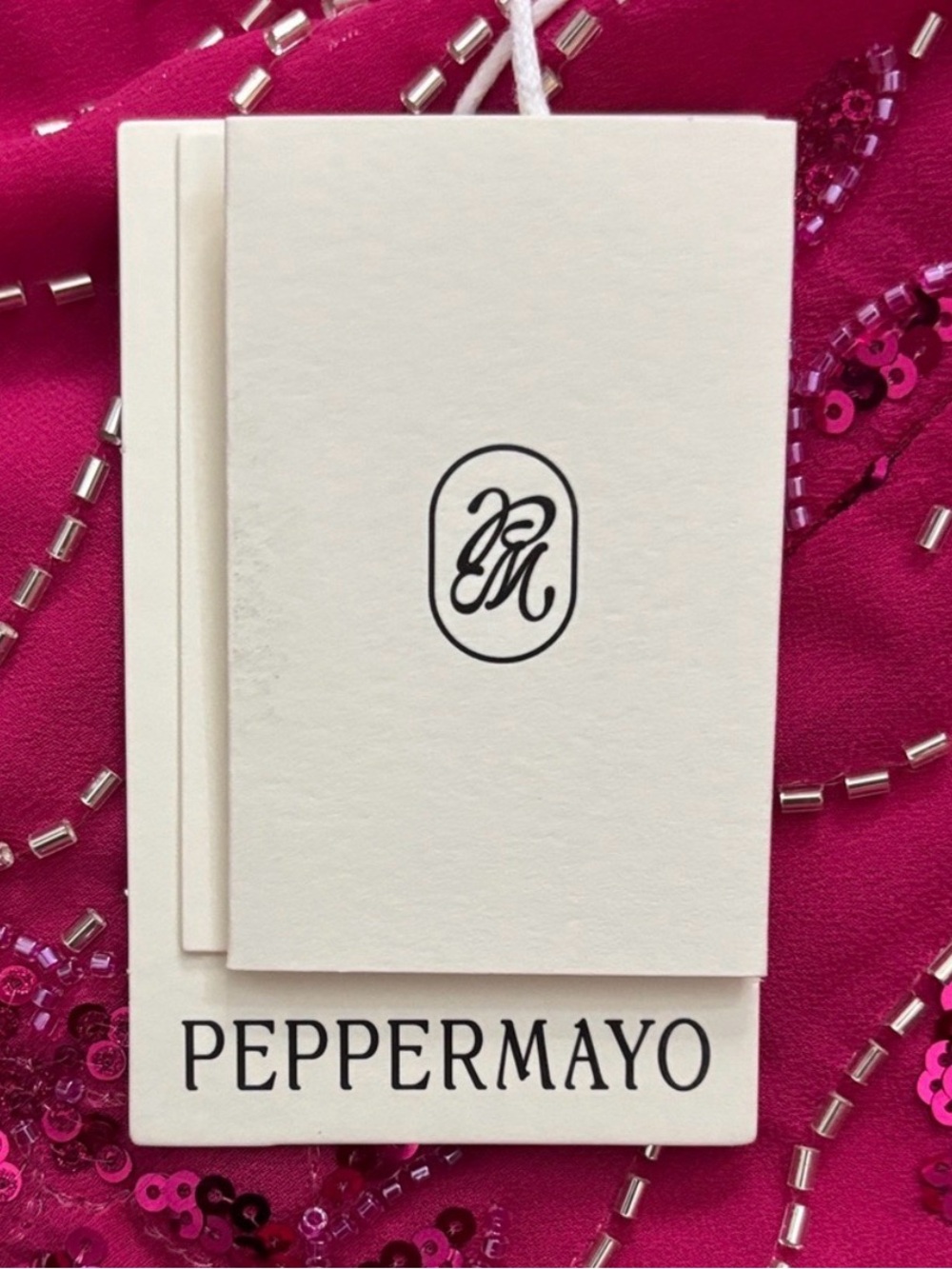 Peppermayo Vietta Sequin Fuchsia Floral Mini Dress - Picture 2 of 3